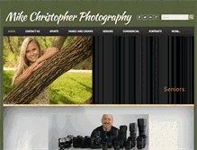 Tablet Screenshot of mikechristopherphotography.com